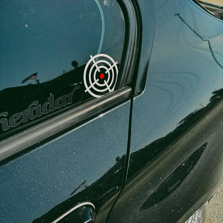 WHITE CROSSHAIR STICKER